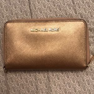 Gold Michael Kors Wallet